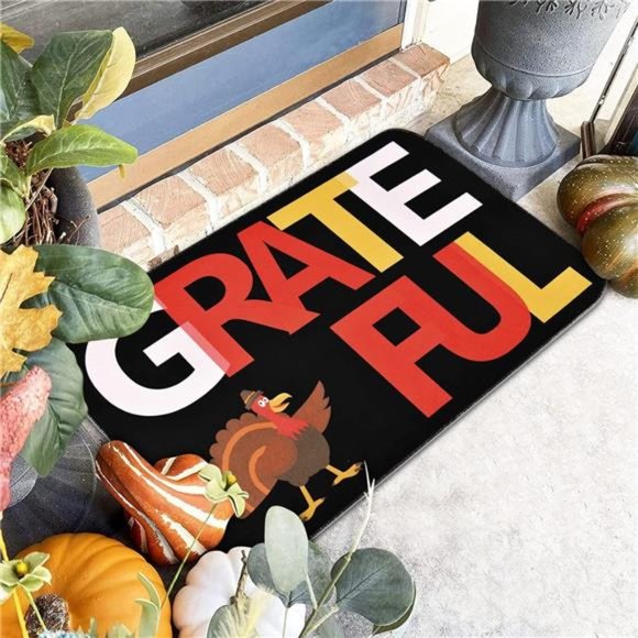 Thanksgiving Area Rug, Turkey Outdoor & Bathroom Floor Mat18 x 30 Inch - Picture 4 of 7